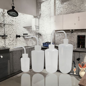 INTL AKNG Lab Chemical Use Plastic <b>Squeeze</b> Wash <b>Bottle</b> 250ml Cylindrical with Screw Cap 3 Year Warranty for Laboratory - Product Image 3