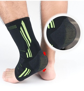 Manga de compresión de soporte de tobillo de tejido 3D de neopreno con cierre de hebilla para deportes Fitness-Ajustable duradero anticolisión - Product Image 4