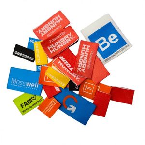 High Quality <b>Nursing</b> Fabric Size Double Sided Neck Label Clothing Accessories Oem Customized Woven Labels - Product Image 1
