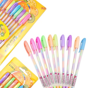 Set di 6/12 Penne Gel Fluorescenti dai Colori Vivaci |   <span class=keywords><strong>Inchiostro</strong></span> Continuo con <span class=keywords><strong>Pennino</strong></span> da 1.0mm <span class=keywords><strong>per</strong></span> Journaling, Disegno e Appunti - Product Image 1