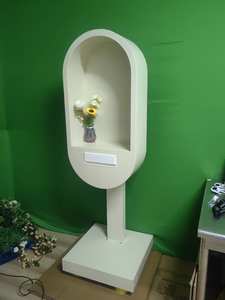 Cabine téléphonique de mariage à DEL avec lumières de plusieurs couleurs, support de livre d'or, cabine téléphonique blanche pour la décoration de mariage - Product Image 2