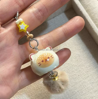 Nouveau porte-clés tendance mignon chat de dessin animé 3D en PVC étanche, jouet patte de chat, breloque de sac, pendentif pour clés de voiture