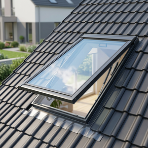 Fenêtre de toit intelligente à capteur électrique en alliage d'aluminium et verre, étanche pour véranda, toit incliné, grenier - Product Image 5