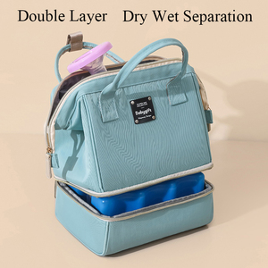 Bolso de mano personalizado para botella de bebé, <span class=keywords><strong>mochila</strong></span> con correa de hombro desmontable, separación en seco y húmedo, aislante, bomba de leche materna - Product Image 4