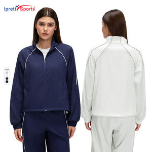 <span class=keywords><strong>Giacche</strong></span> a vento da <span class=keywords><strong>donna</strong></span> alla moda, casual, ampie, a maniche lunghe, con cerniera intera, in pile, antivento, per sport all'aperto - Product Image 1