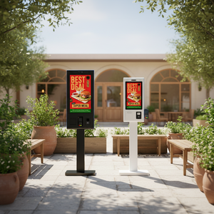 Kiosque <span class=keywords><strong>de</strong></span> commande en libre-service WUXIN Totem Payments Wifi avec écran tactile 21,5/27 pouces pour restaurants/cliniques - Product Image 2