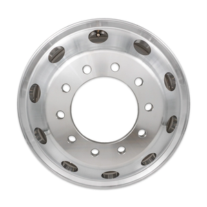 Jante en aluminium 9x24.5, personnalisation de marque privée, jante chromée robuste pour camion et remorque, neuve, garantie 1 an - Product Image 4
