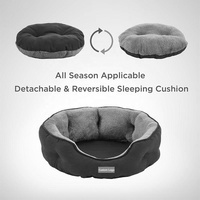 Lit pour animaux de compagnie moderne, classique, confortable, résistant à l'eau, amovible, lavable, en tissu Oxford, base antidérapante, respectueux de l'environnement, pour chiens