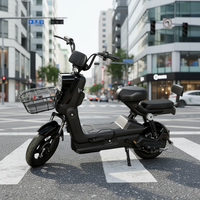 Vélo Électrique Intelligent à Assistance au Pédalage 500W de Haute Qualité, Moteur Brushless 48V, 3 Vitesses, Acier Carbone, Autonomie >60KM, Vélo Urbain Facile à Utiliser
