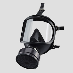 Masque respiratoire intégral de sécurité industrielle, avec sangle de tête réglable et large champ de vision, compatible avec <span class=keywords><strong>tuyau</strong></span> de canister pour la <span class=keywords><strong>protection</strong></span> contre les gaz - Product Image 3