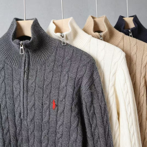 Cardigan da Uomo a Maniche Lunghe con Scialle di Qualità Originale, Maglieria Personalizzata all'Ingrosso con LOGO - Product Image 4