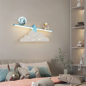 Lámparas de Pared LED Modernas con Diseño de Astronauta, para Sala de Estar, Cuarto de Niños, Dormitorio de Bebé, Mesita de Noche, Iluminación Interior - Product Image 4