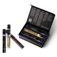 Caja de regalo de papel con tapa magnética de lujo personalizada botella de aceite cosmético para el cuidado de la piel con caja de embalaje caja de regalo rígida de lujo