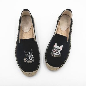 Scarpe da pescatore Nicecin scarpe da donna versatili in <span class=keywords><strong>paglia</strong></span> intrecciata <span class=keywords><strong>espadrillas</strong></span> piatte in tela pigra con un piede - Product Image 6