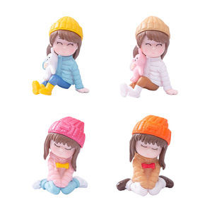 ดีพี มิเนียเจอร์เครื่องประดับตกแต่งภูมิทัศน์ ของตกแต่งสนามหญ้า ตุ๊กตาการ์ตูน วัสดุพีวีซี สำหรับตกแต่งรถยนต์ โต๊ะทำงาน DIY - Product Image 2