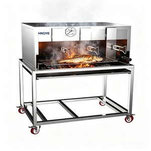 Máquina Eléctrica para Asar Pescado y Carne con Brochetas Giratorias Automáticas, sin Humo, con Carbón - Product Image 4