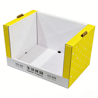 Présentoir de comptoir écologique réutilisable en carton ondulé pour l'emballage de sacs en Mylar