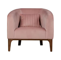 Frank Furniture Chine Chaise d'appoint en velours rose de qualité supérieure Chaise de salon décorative de luxe