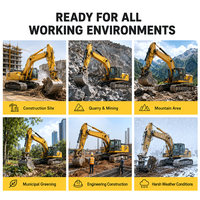 Excavatrice sur chenilles Komatsu PC200-8 d'occasion 20 tonnes 2023 avec moteur Cummins, pompe hydraulique, godet 0,8-1,0 m et vidéo d'inspection