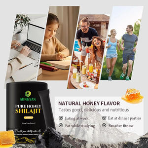 Bâtonnets de Shilajit Pur de l'Himalaya avec des composants organiques Miel, Safran (30). Sgl. Utiliser. Boosts E & Imm. 85+ min., 75%+ d'acide fulvique. - Product Image 3