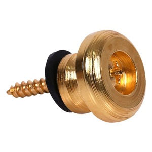 Bouton de sangle de guitare en laiton poli, durable, pour guitare acoustique - Product Image 4