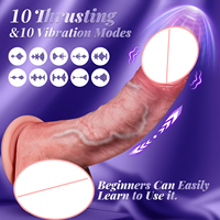 Dildo Vibrador Realista de Silicona Negra para Mujeres, Juguete Sexual con Estimulación del Punto G y Vagina, Juguete Sexual para Adultos