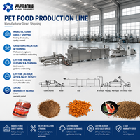 Nouvelle machine de fabrication d'aliments pour animaux de compagnie, extrudeuse de 2 mm de diamètre pour aliments pour oiseaux, poissons, chats et chiens, ligne de production pour extrudeuse d'aliments pour chats et chiens