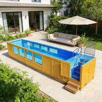Piscine hors sol préfabriquée en conteneur maritime de 20 pieds ou 40 pieds pour l'extérieur – Coût des piscines hors sol