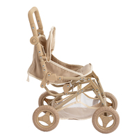 Poussette pliable pour bébé, chariot de jeu ludique, poussette pour filles, chariot à grandes roues, jouet d'usine, poupée légère pour poussette
