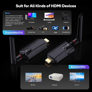 Transmisor y Receptor Inalámbrico HDM1 de Largo Alcance (200m), 1080P Full HD, Plug and Play, Conversor de Audio y Video para TV y Proyector - Product Image 5