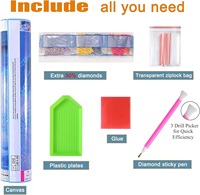 Vente chaude peint à la main bricolage pleine perceuse diamant peinture Kits cerf fée conception 5D gemme Art artisanat décoration murale pour la maison pour