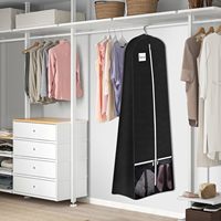 Housse de costume personnalisée imprimée sur mesure, nouvelle mode, pour robe de mariée, anti-poussière, noire, réutilisable, en non-tissé