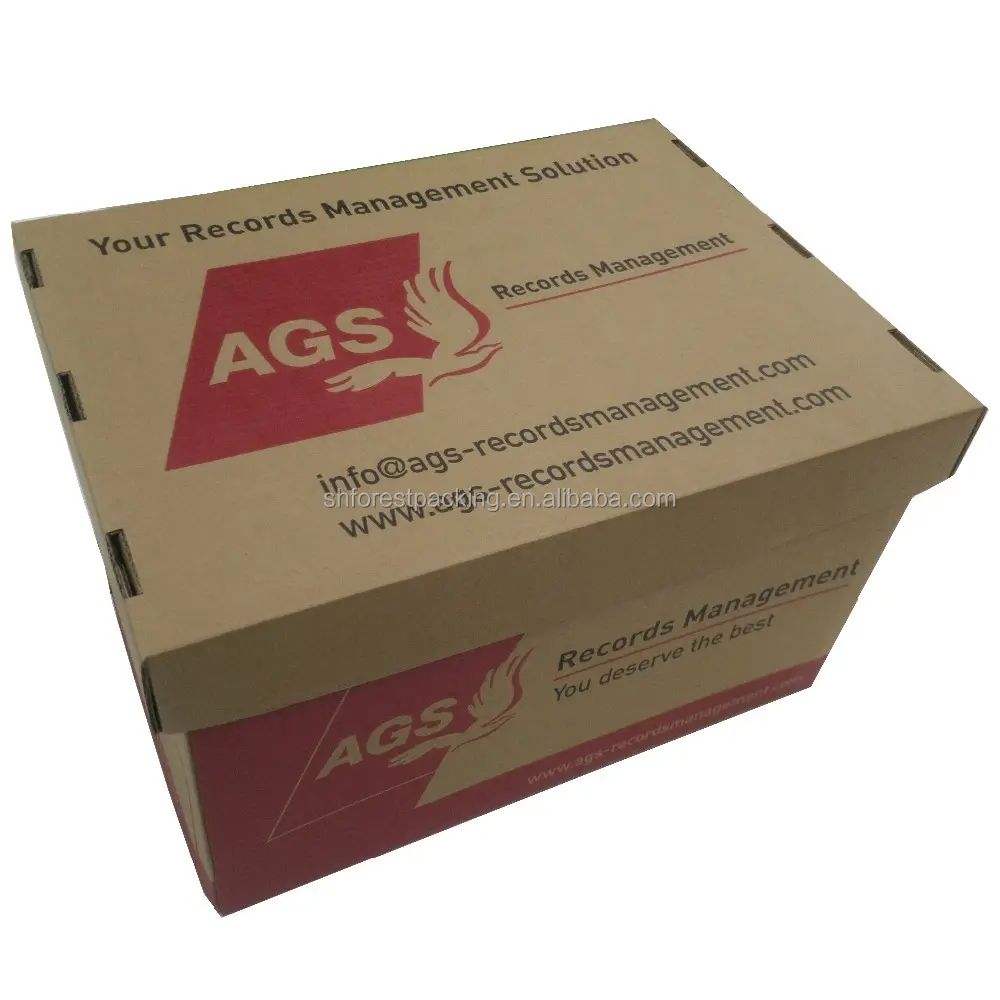 A4 / A3 kağıt sert oluklu arşiv kağıt ambalaj kutusu nakliye için