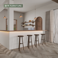 BFP moderno tapizado café Hotel muebles de madera maciza restaurante silla y mesa conjunto Villa Resorts comedor salón sofá conjuntos