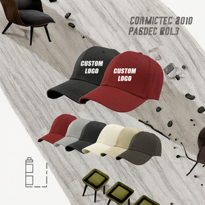 Casquettes de baseball ajustées en coton uni de haute qualité, 6 panneaux, couleur unie, style sportif, avec boucle en cuivre doré pour hommes - Product Image 3