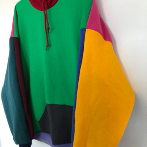 Good Quality <b>Thick</b> Warm <b>Mens</b> Winter Color Block Pullover <b>Hoodies</b> - Product Image 4