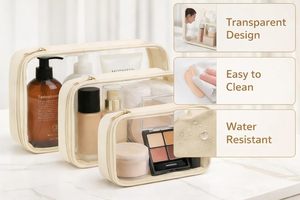 กระเป๋าเครื่องสำอางพีวีซีแบบใส ทนทาน สำหรับโปรโมชั่น  ปรับแต่งได้ - Product Image 2