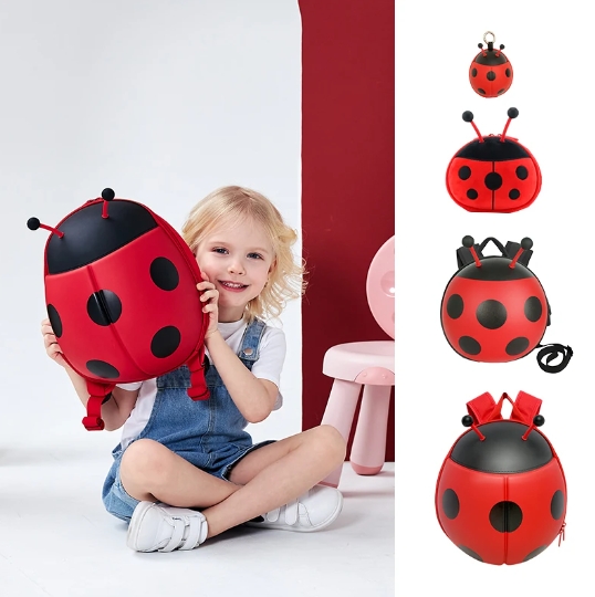 Borse scuola per bambini coccinella 3D cartone animato EVA zaino per bambini scuola materna ragazzi e ragazze zaini borsa libro