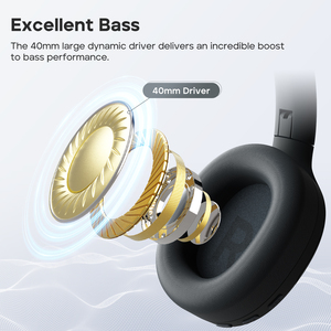 Tribit QuietPlus BTQ81 Headphones 6.0 Version with <strong>ANC</strong> Foldable Design 110H Playtime Support App Comfortable Fit - Product Image 4