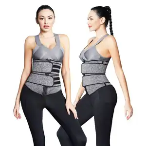 S-shaper Faja Sauna Logo Kustom 2 Strap Fitness Butt Lifter Wanita Pelatih Pinggang Tak Terlihat Seluruh Tubuh