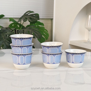 Stile europeo luce <span class=keywords><strong>di</strong></span> lusso colorato <span class=keywords><strong>sei</strong></span> piccole tazze da tè, souvenir banchetto domestico, scatola regalo tazza da tè - Product Image 4