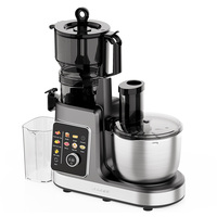 Robot Pâtissier Multifonction 12-en-1 avec Extracteur de Jus Lent 500W pour Cuisine, Mélangeur Alimentaire, Pétrin à Pâte, Idéal pour la Cuisson du Pain et des Gâteaux
