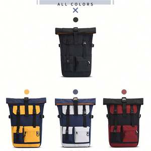 Sac à dos imperméable coloré de grande capacité pour garçons et filles, design tendance, fermeture éclair avec port USB, vente en gros - Product Image 2