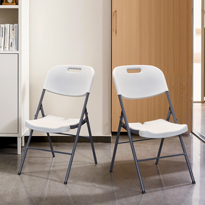 طاولة وكراسي بيضاء قابلة للطي للاستخدام الخارجي في المناسبات - Product Image 2