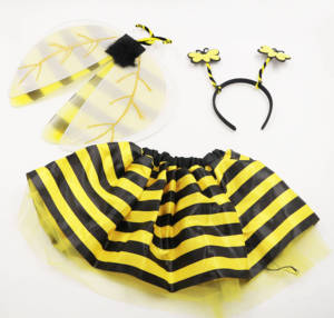 Costume d'Anime pour Enfants MS Bumble Bee, Ensemble Jupe Tutu, Ailes, Antennes, Bandeau, Déguisement pour Halloween, Festival, Carnaval, Soirée - Product Image 2
