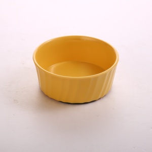 Candy Color Vertical Strip Pet Bowl Anti Slip Plastic Round Pet Feeder Bowl Durable Food Water Dish for Puppy Kitten - Product Image 6