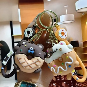 Llavero de Dibujos Animados Ecológico para Mujeres y Niñas, Mini Figura Kawaii, Tirador de Cremallera, Amuleto de Goma UV para Mochila, Regalo para Accesorios de Bolsa - Product Image 3