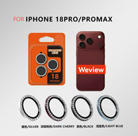 Protector de Pantalla de Vidrio Templado con Lente de Cámara de Diamante de Aleación de Aluminio para iPhone 18 Pro Max Fold Ultra Weview