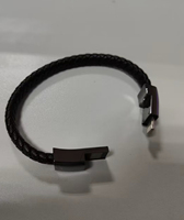 Kabel Charger Data Portabel Terlaris Model Gelang Kepang Tembaga Murni untuk iPhone Android Samsung IOS Kompatibel