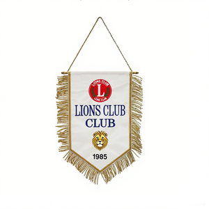 Ánh nắng mặt trời Tùy Chỉnh in mini bóng đá cờ cờ bền Satin Treo Câu lạc bộ biểu ngữ cho các trường đại học phù hợp với Fan trao đổi - Product Image 3